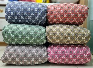 Tela de vestido de novia Georgette pesada de alta calidad con flores impresas Schiffli bordado Material de tul para la fabricación de vestidos de niñas - Product Image 6