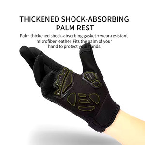 Vente en gros de gants de cyclisme doux et confortables pour tout le doigt Offre Spéciale gants de cyclisme pour l'équitation - Product Image 3