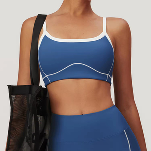 Summer <b>Women's</b> <b>Plus</b> <b>Size</b> Sports Bra High Strength <b>Tight</b> Medium Support Quick Drying Breathable Lightweight Yoga Gym Front Logo - Product Image 1