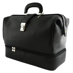 Bolsa Médica de Cuero Genuino de Diseño Personalizado Premium, Diseño Tradicional, Impermeable, Bolso de Mano para Médico, para Hombres y Mujeres - Product Image 1