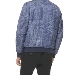 Veste en cuir universitaire décontractée de grande taille pour hommes, hiver, couleur bloc, conception côtelée, chenille, broderie, saison d'automne, service OEM - Product Image 5