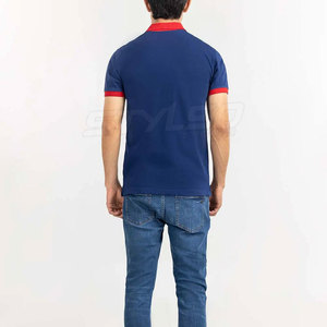 Camiseta informal de golf para hombre, camiseta de polo, patrón sólido, tejido de punto, ropa de moda a precio mayorista - Product Image 5