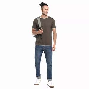 T-shirt de haute qualité 300 g/m², longueur courte, 100 % coton, streetwear, t-shirt oversize, t-shirt ample, t-shirt personnalisé avec logo pour homme - Product Image 2