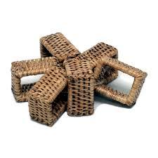 Main en rotin serviette anneaux - Product Image 6