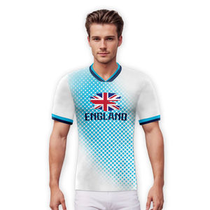 Inglaterra fútbol Jersey personalizado de secado rápido camisetas de fútbol nombre personalizado número equipo uniforme hombres mujeres 100% poliéster corto - Product Image 4