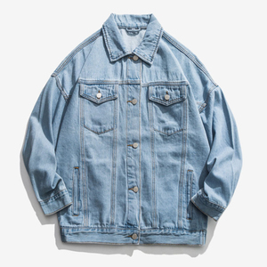 Stylish <b>Men's</b> Trendy Denim Jacket New Design Custom Fashionable <b>Jean</b> Outerwear with Embroidered Technics - Product Image 3