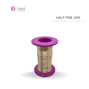 Fil de broderie indien Zari Jari Kasab LC 1260 Fil de polyester métallique avec marque Lurex pour le tissage et le tricot à la main - Product Image 2