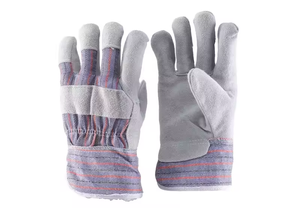 Gants de sécurité en cuir de vachette de haute qualité, cuir véritable, daim de vachette - Product Image 3