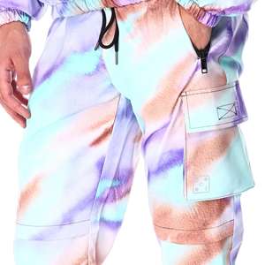 ชุดวอร์มกันลมสองชิ้นสำหรับผู้ชายชุดวอร์มผ้าไนลอนสะท้อนแสงมีซิป - Product Image 4