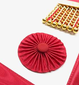 Tablier avec broderie faite à la main pour femme, accessoire de mode, artisanal, Mm, collier d'officier - Product Image 3