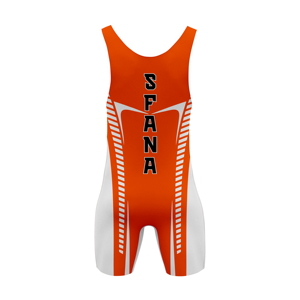 Camiseta de lucha libre transpirable de compresión personalizada de alta calidad para hombres Correa ajustable Material de poliéster Spandex para sublimación - Product Image 4