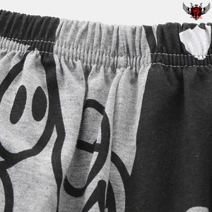 T-shirt à manches courtes en coton mélangé décontracté pour homme Ensemble short à cordon Grandes tailles XL Streetwear avec logo personnalisable - Product Image 6