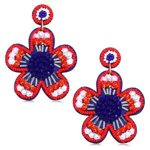 สต็อกกิ้งคริสต์มาสแบบพิเศษต่างหูลูกปัดปักแบบแฮนด์เมดต่างหูปล่อยที่ไม่ซ้ำกันพรีเมี่ยมและคำสั่งทันสมัยล่าสุดจากอินเดีย - Product Image 4