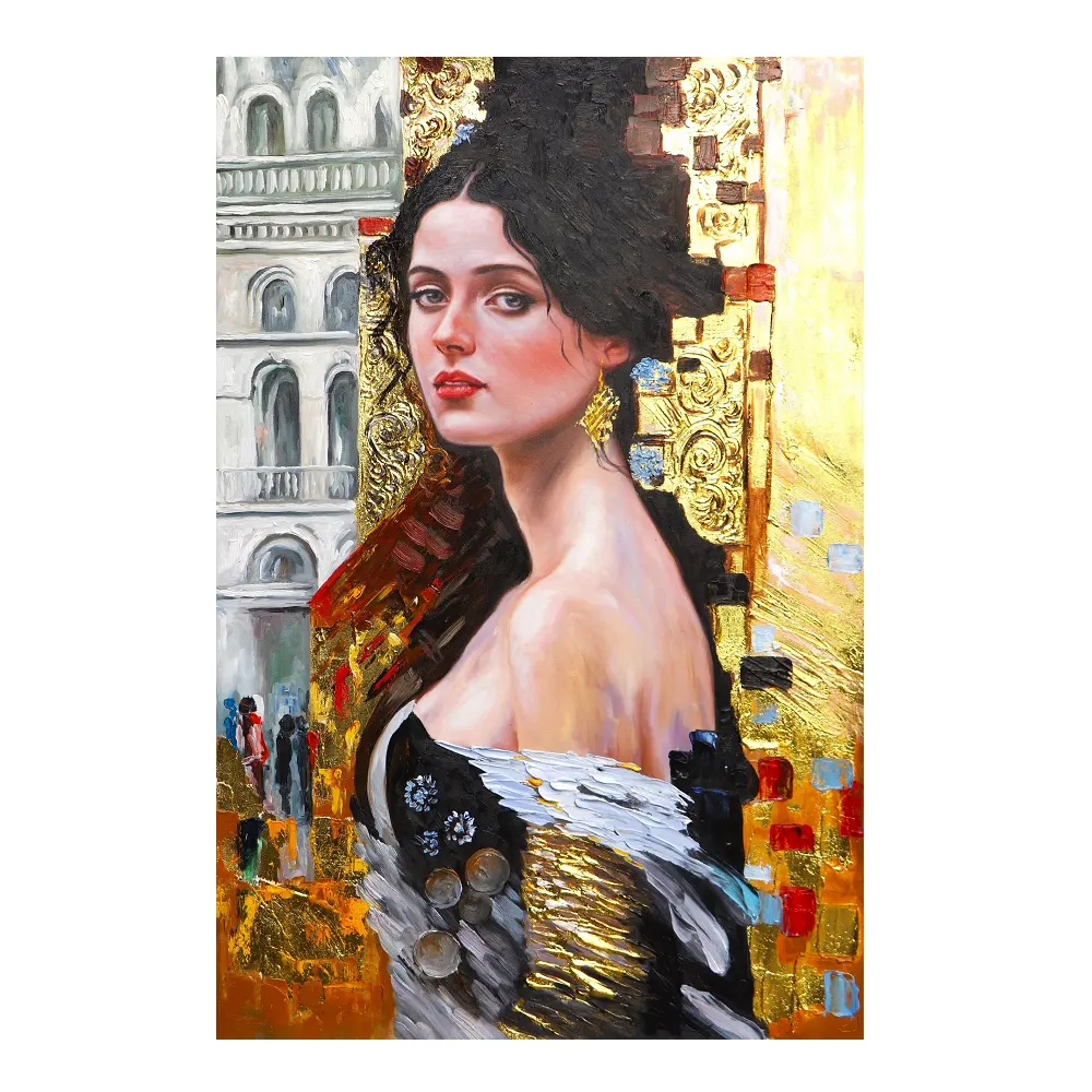 Muurkunst Home Decor 40*50Cm Maat Ondersteuning Ai Verf Stijl Impressionistische Concurrerende Prijs Portret Meisje 2 Schilderij