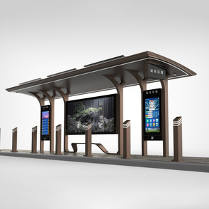 Parada de Autobús con Energía Solar, Pantalla LED de Información, Estructura Resistente a la Intemperie y Asientos Cómodos - Product Image 4