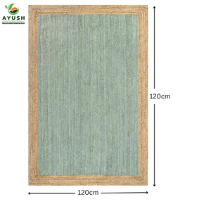 พรมตกแต่งทำจากวัสดุปอกระเจา100% เป็นมิตรต่อสิ่งแวดล้อมพรมถักด้วยมือปรับแต่งได้ - Product Image 2