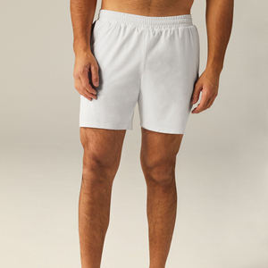 Pantalones cortos de alta calidad con logotipo personalizado al por mayor, pantalones cortos deportivos ligeros y finos de poliéster para gimnasio con bolsillo y cordón para hombre - Product Image 5