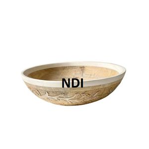 Vajilla Uso de catering Salver de madera para té Café Desayuno Utensilios de cocina para el hogar Uso de catering Bandeja para servir alimentos y frutas - Product Image 5