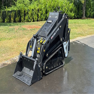 used v1000 25Hp Diesel V1000 Mini Skid Steer with EPA Kubota <b>Engine</b> <b>Stand</b> Behind Mini Compact Crawler Loader - Product Image 1