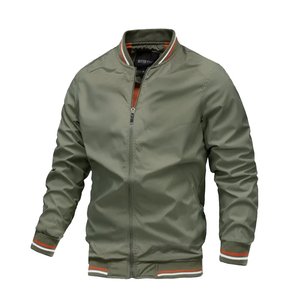 Men's Winter Bomber <b>Jacket</b> Eco-Friendly Materials Soft Touch Feel Sustainable Vintage Casual Windproof Canvas Customized Cotton - Product Image 5