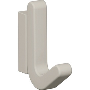 HEWI Series 477 Matt Elastic Plastic (TPU) Single <b>Hook</b> 97 Light Grey 68 mm Height Novelty Design - Product Image 1