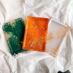 ถาดเรซิ่นตกแต่งหลากสี ของตกแต่งบ้าน ถาดเรซิ่นทรงสี่เหลี่ยมคุณภาพสูง - Product Image 5