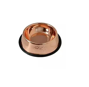 Copper Plated Pet Bowl And Feeder For Pet Feeding New Look Bowl For Pet Latest New Design Metal cat And Dog Feeding Bowl