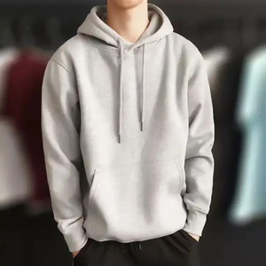 OEM Pull unisexe uni de couleur unie French Terry Hoodie double couche à séchage rapide pour hommes pour l'hiver - Product Image 3