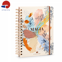Carnet de notes de luxe à couverture rigide, impression personnalisée avec bords dorés, estampage à chaud et reliure spirale dorée
