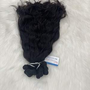 Vente en gros 100% Vietnamien Remy Vierge Extensions de Cheveux Humains 16 Pouces Naturel Ondulé Trame Styling Flash Vente Stock Disponible - Product Image 1