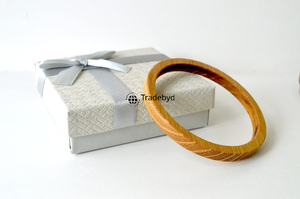 Handmade Wooden Bangles for Women with Tribal and <b>Boho</b> Touch by Tradebyd - Product Image 3