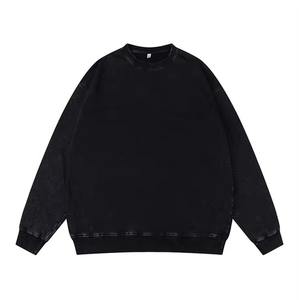 เสื้อกันหนาวมีฮู้ดของผู้ชายเสื้อวอร์มแนวสตรีทแวร์วินเทจซักกรดเสื้อมีฮู้ดและสเวตเชิ้ตแขนปกติของผู้ชาย - Product Image 2