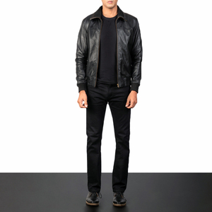 2023 Men's High Street <b>Sheep</b> <b>Skin</b> <b>Jacket</b> Custom Fashion High Quality Thin Fabric Stand Zipper Closure Best Price for Winter - Product Image 2