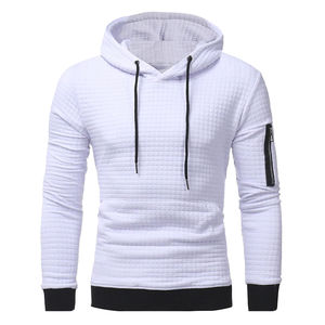 Men's Casual Pullover Hoodie Long-Sleeved <b>Zipper</b> <b>Sweatshirt</b> 100% Cotton New Arrival for Autumn Season - Product Image 2