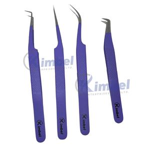 Pince à épiler professionnelle personnalisable en acier inoxydable avec embout en fibre Emballage personnalisé - Product Image 3