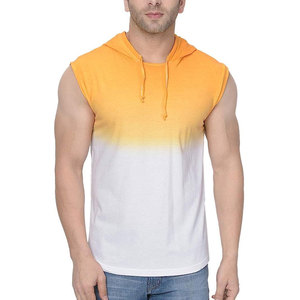 2026 Winter <b>Men</b> Casual style <b>Men's</b> Solid Color Loose fit Cotton <b>Sleeveless</b> <b>hoodies</b> New Arrival Blank Custom Logo <b>sleeveless</b> hood - Product Image 1