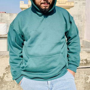 Sudadera ecológica de algodón 100% para hombre con capucha Patrón sólido Impresión digital para invierno Servicio OEM disponible - Product Image 1