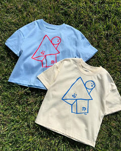 Camiseta con Estampado Floral en la Espalda, Estilo Urbano, Holgada, de Algodón Suave, Cómoda, Informal, Moderna, para Uso Diario - Product Image 2