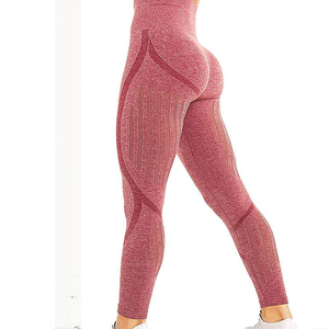 Best Selling Women's High Waist Sports <b>Leggings</b> Breathable Quick Dry Gym Yoga Pants with Sublimation Solid Pattern Perfect Style - Product Image 6