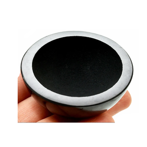Bol de shungite de haute qualité en pierre précieuse Type de bol en pierre naturelle Bol en cristal de guérison Reiki pour la décoration - Product Image 5