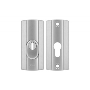 Écusson de porte Axa PRESTIGE PZ 3rd Class avec protection de cylindre FLEX (résistant au feu), couleur F6 - INOX - Product Image 1