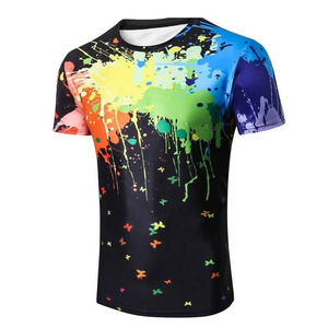 Camiseta con estampado de diseñador, camiseta de talla grande para hombre, venta al por mayor, Camiseta con estampado de sublimación de alta calidad, sublimación baja MOQ - Product Image 1