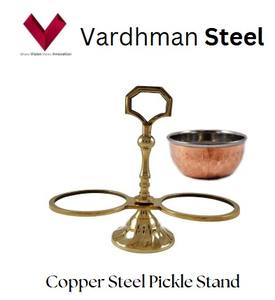 Gran oferta de cuenco para servir pepinillos de acero y cobre, obtenga su arreglo de pepinillos fresco, ácido y tan satisfactorio, plato para pepinillos, tarro para pepinillos - Product Image 5