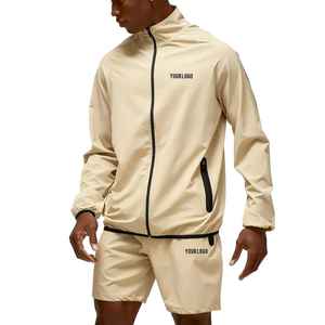 Conjunto Deportivo Personalizado Nuevo 2025, Conjunto de Pantalones Cortos y Chaqueta Cortavientos de Nailon para Hombre, Ropa Urbana de Dos Piezas - Product Image 6