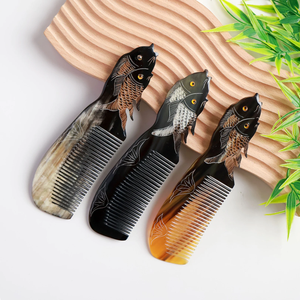 หวีฮอร์นหวีนวดหวีผมที่มีเนื้อธรรมชาติและเสร็จสิ้น - Product Image 4