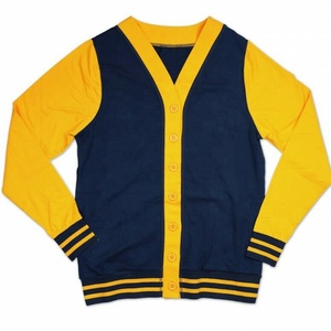 Cárdigan de punto con cuello en V para mujer universitaria con decoración de botones, Tops de invierno, ropa - Product Image 4