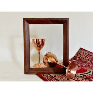 Vintage cuivre métal gobelet boîte-cadeau cuivre et laiton verre à vin anniversaire mariage pendaison de crémaillère Couples amoureux du vin cadeaux - Product Image 5