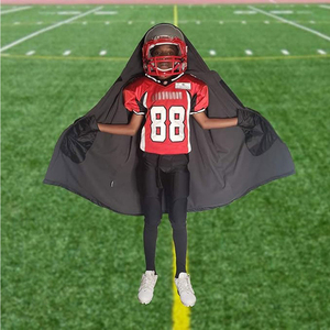 American Football Sideline Coat Custom Logo Sublimation Printed Waterproof Warm Windproof Long Jacket With Inside Pocket - Product Image 1