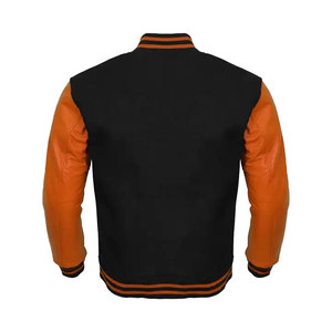 Vestes de baseball d'hiver personnalisées pour hommes Manches longues en polaire et cuir Design respirant - Product Image 2