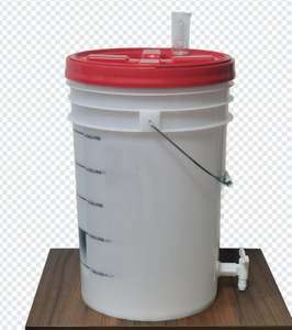 Seau de fermentation en plastique de qualité alimentaire sans BPA, 6 gallons, 23 litres, pour la fabrication de bière, de <span class=keywords><strong>SDPAC</strong></span> - Product Image 2